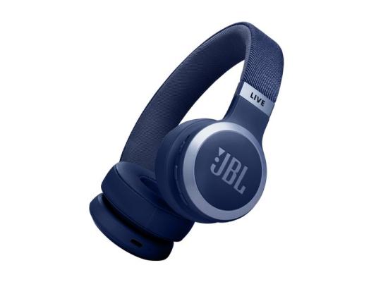 JBL Live 670NC Wireless On-Ear Headphones with True Adaptive Noise Cancelling - Blue