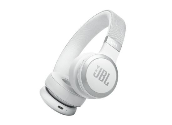 JBL Live 670NC Wireless On-Ear Headphones with True Adaptive Noise Cancelling - White