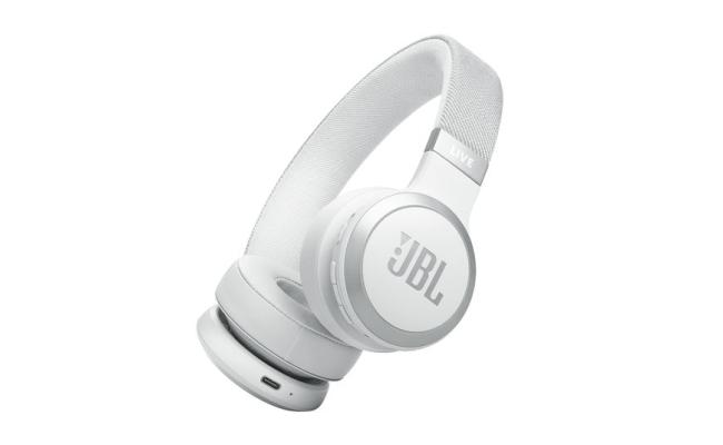 JBL Live 670NC Wireless On-Ear Headphones with True Adaptive Noise Cancelling - White