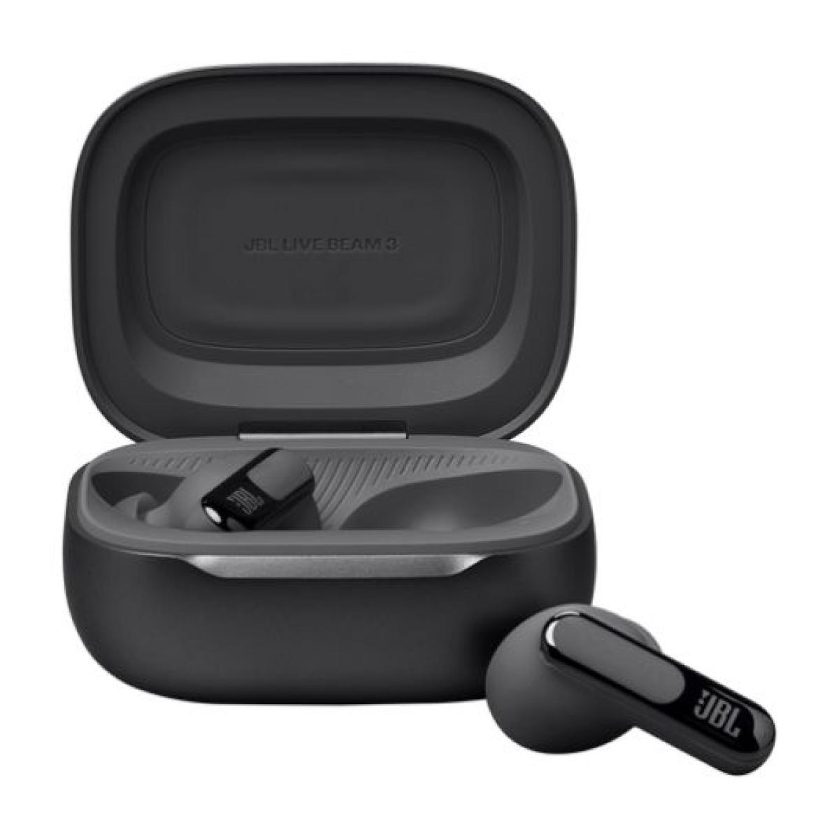 JBL LIVE BEAM 3 True-Adaptive Noise Cancelling Perfect Calls - Black