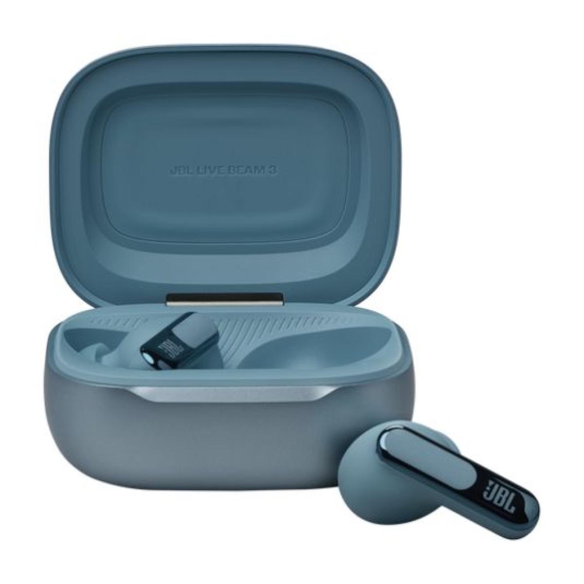 JBL LIVE BEAM 3 True-Adaptive Noise Cancelling Perfect Calls - Blue