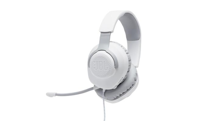JBL Quantum 100 Custom Wired Gaming Headset - White