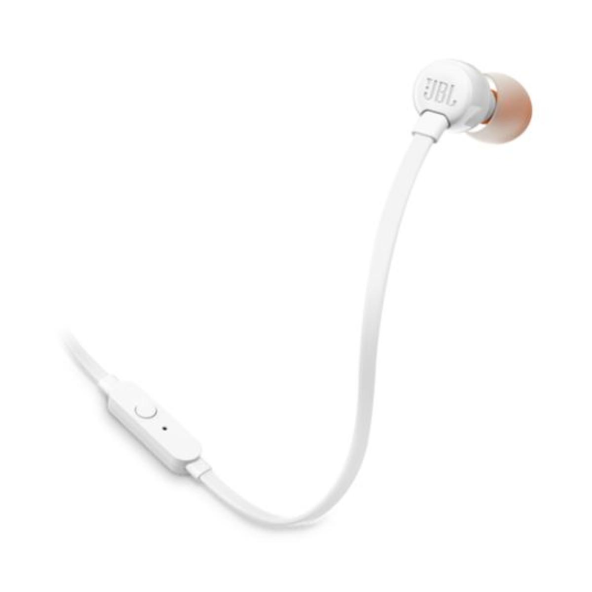 JBL TUNE110 Wired In-Ear Headphones - White