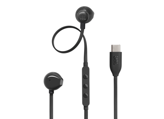 JBL Tune 305C Wired In-Ear Type-C Hi-Res Headphones - Black