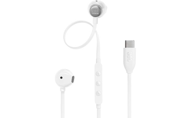 JBL Tune 305C Wired In-Ear Type-C Hi-Res Headphones – White