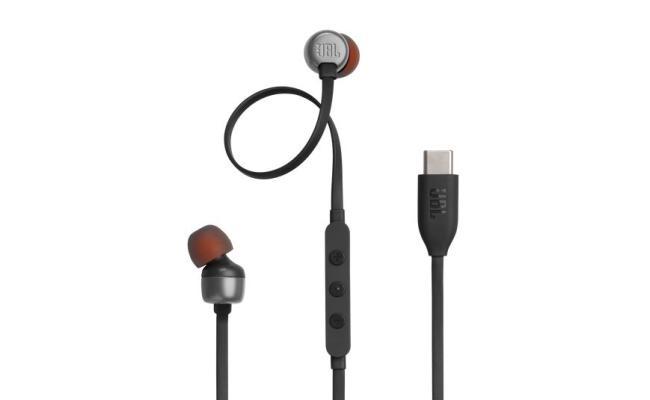 JBL TUNE 310C Wired Hi-Res In-Ear Earphones – Black