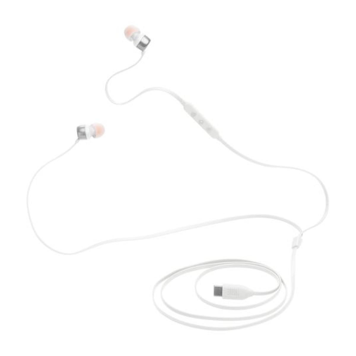 JBL TUNE 310C Wired Hi-Res In-Ear Earphones – White