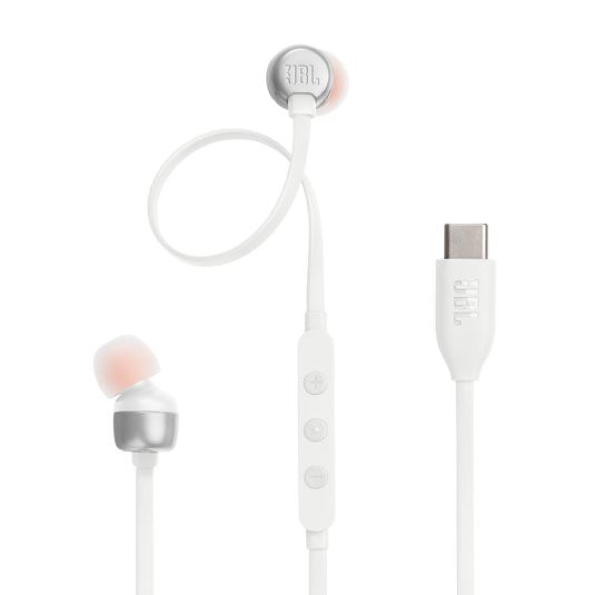JBL TUNE 310C Wired Hi-Res In-Ear Earphones – White