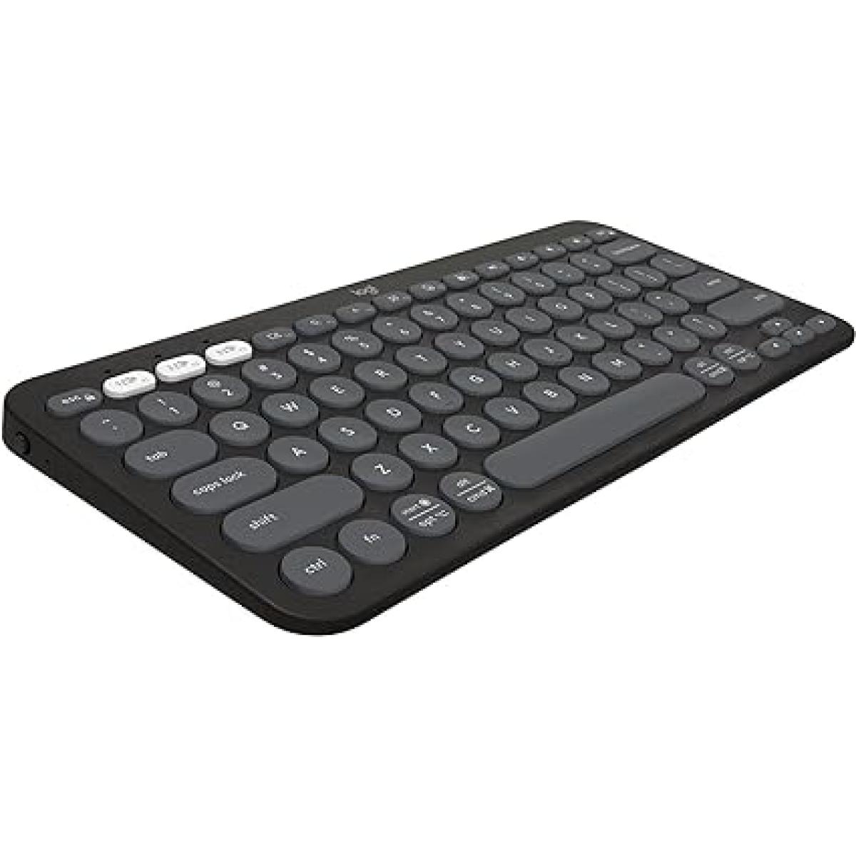 Logitech K380s Pebble Keys 2 Slim Bluetooth Keyboard – Graphite