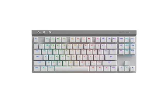 Logitech G G515 TKL, Wireless Ultra-Slim Gaming Keyboard, Fully Customizable RGB, Double Layer PBT Keyboards,  - White