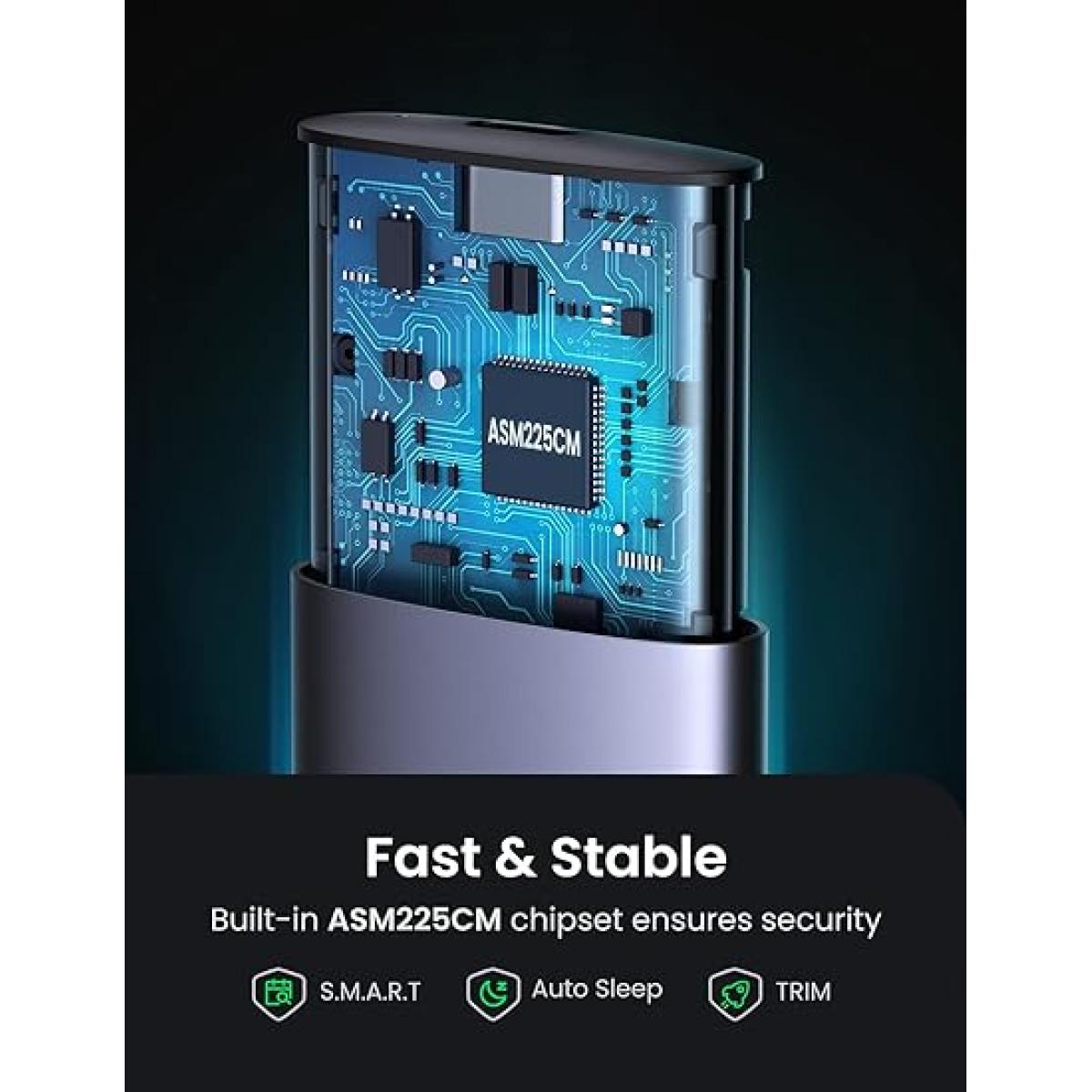 UGREEN M.2 SATA NGFF SSD Enclosure Aluminum USB 3.1