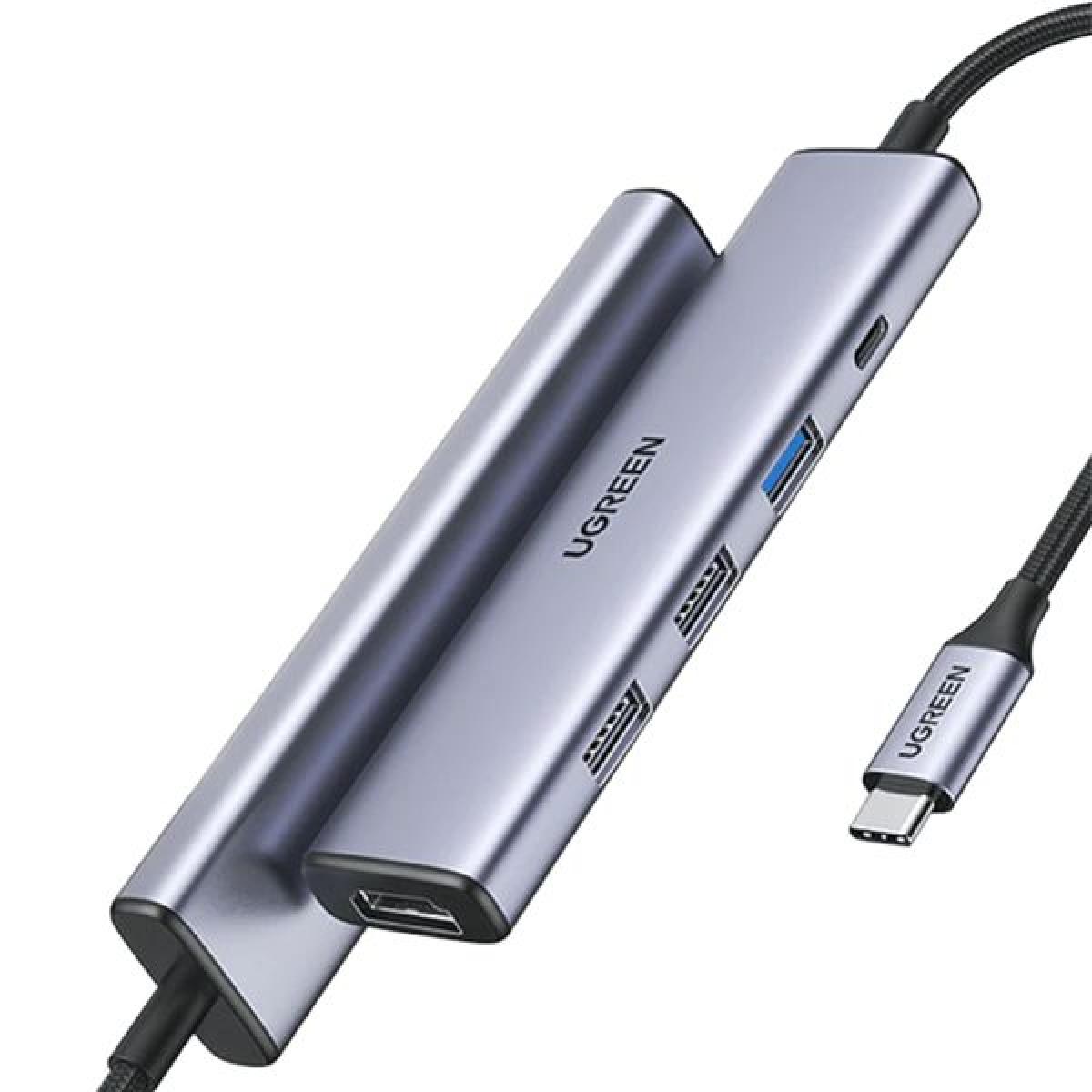 Ugreen 5-in-1 USB-C Hub (100W PD, 4K@30Hz HDMI)