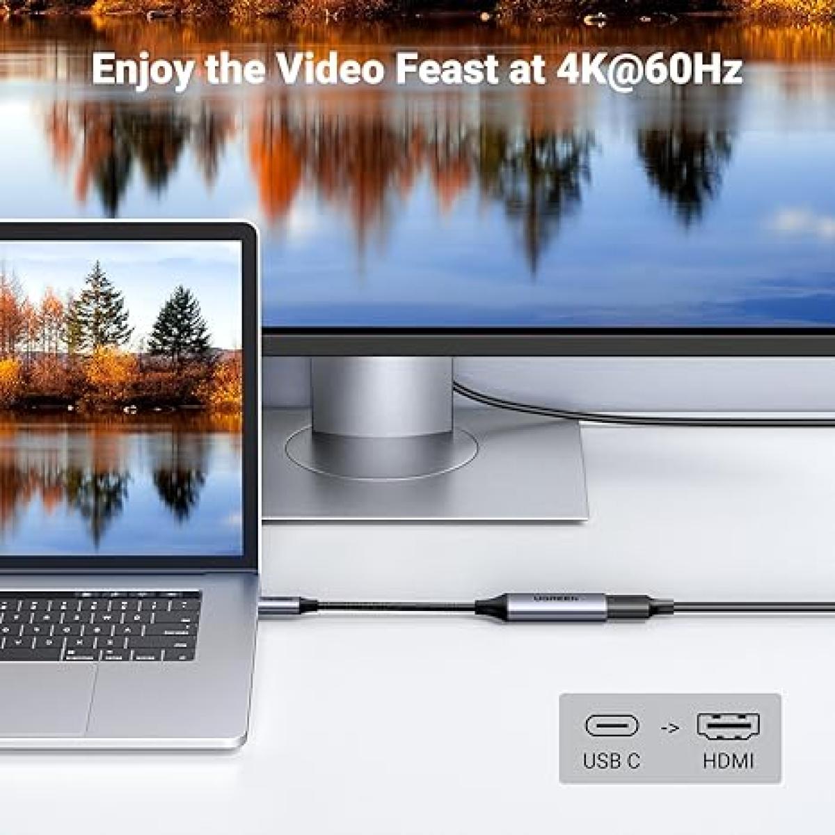 UGREEN USB-C to HDMI Adapter Cable 4K@60Hz Aluminum