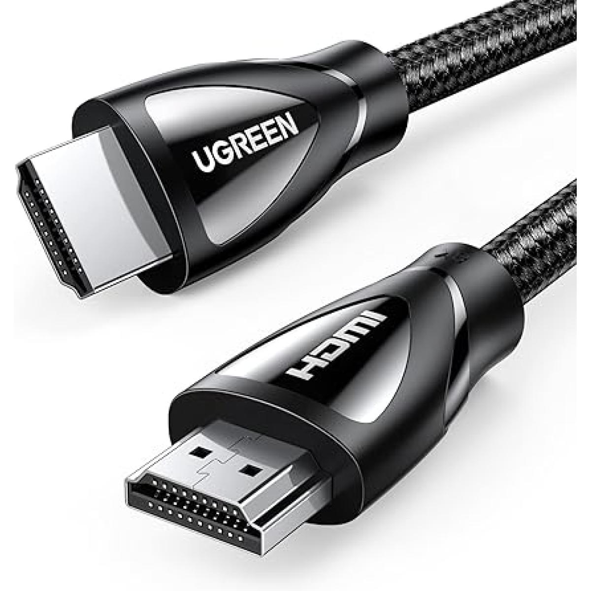 UGREEN 8K HDMI Cable 2.1 10FT, 48Gbps Ultra High Speed Braided HDMI Cord 8K@60Hz 4K@240Hz, eARC HDR10 HDCP 2.2&2.3, HDMI Cable Compatible with PS5/Xbox Series X/Roku TV/HDTV/Blu-ray