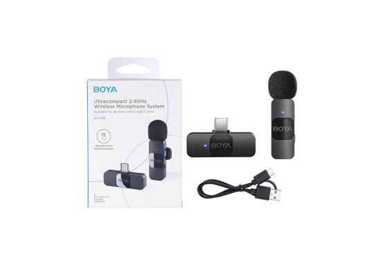 BOYA BY-V10 Wireless Lavalier Microphone for Android