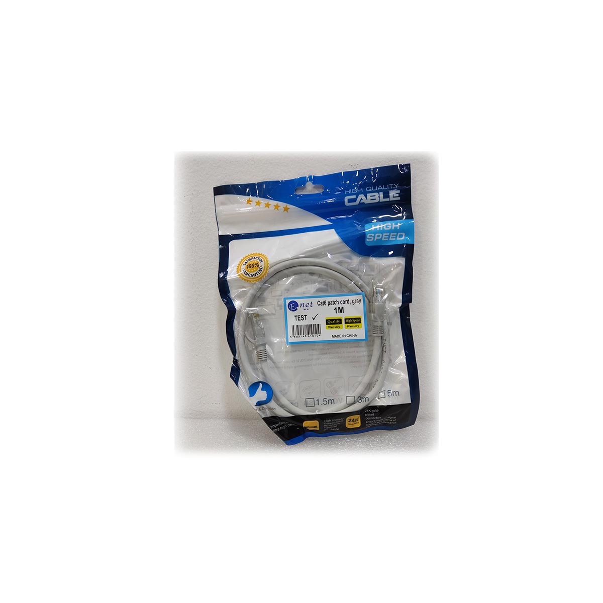 ENET CAT6 Patch Cord 1m