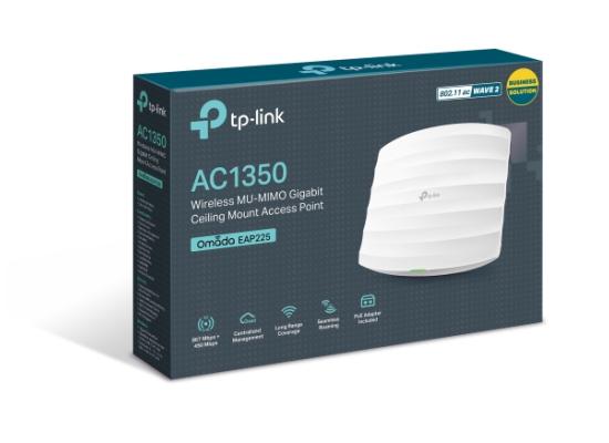 TP-Link EAP225 AC1350 Wireless MU-MIMO Gigabit Ceiling Mount Access Point