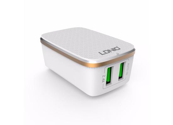 LDNIO A2204 2 USB Charger 2.4A 
