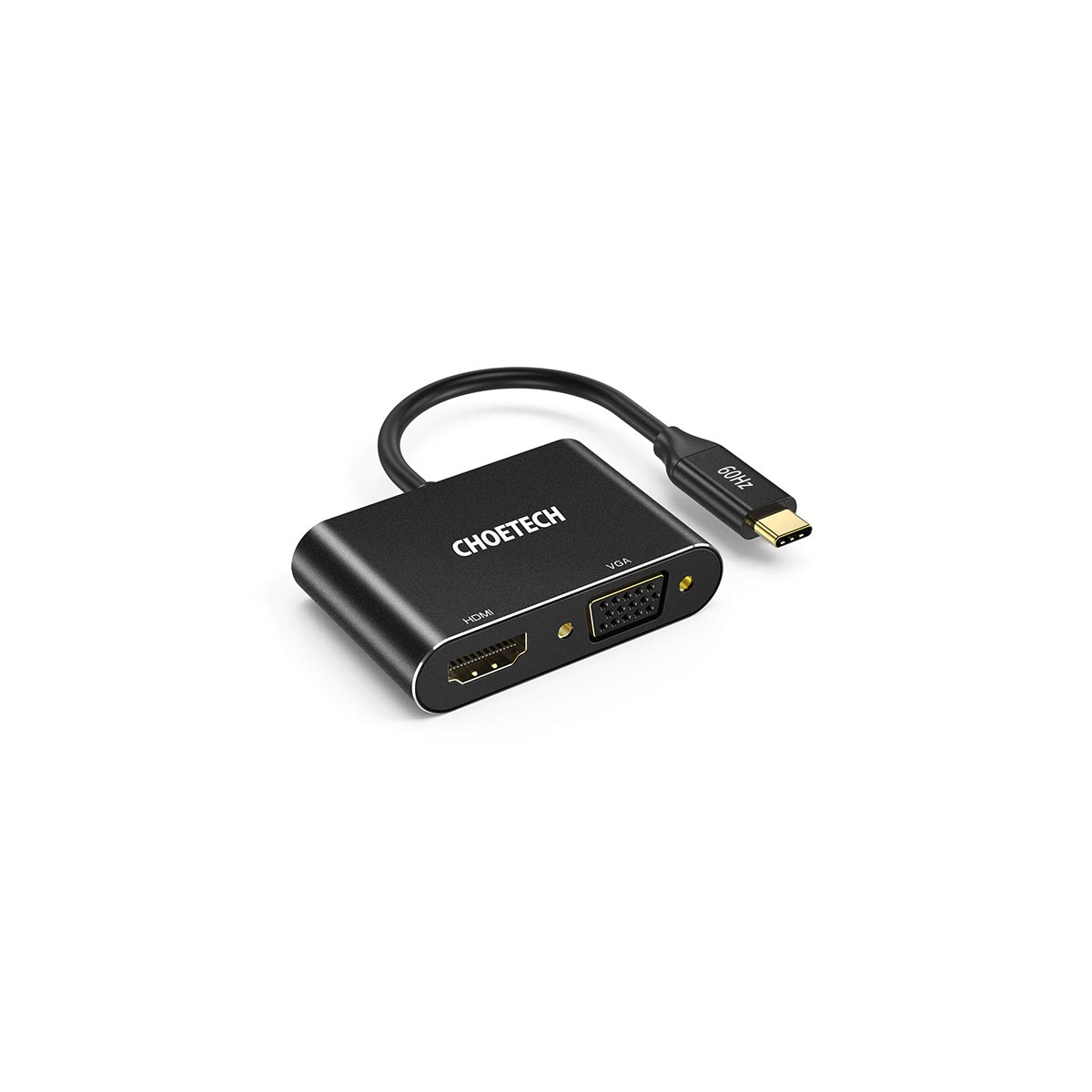 Choetech 2 in 1 USB-C to HDMI/VGA adapter | HUB-M17-BK | Compu Jordan ...