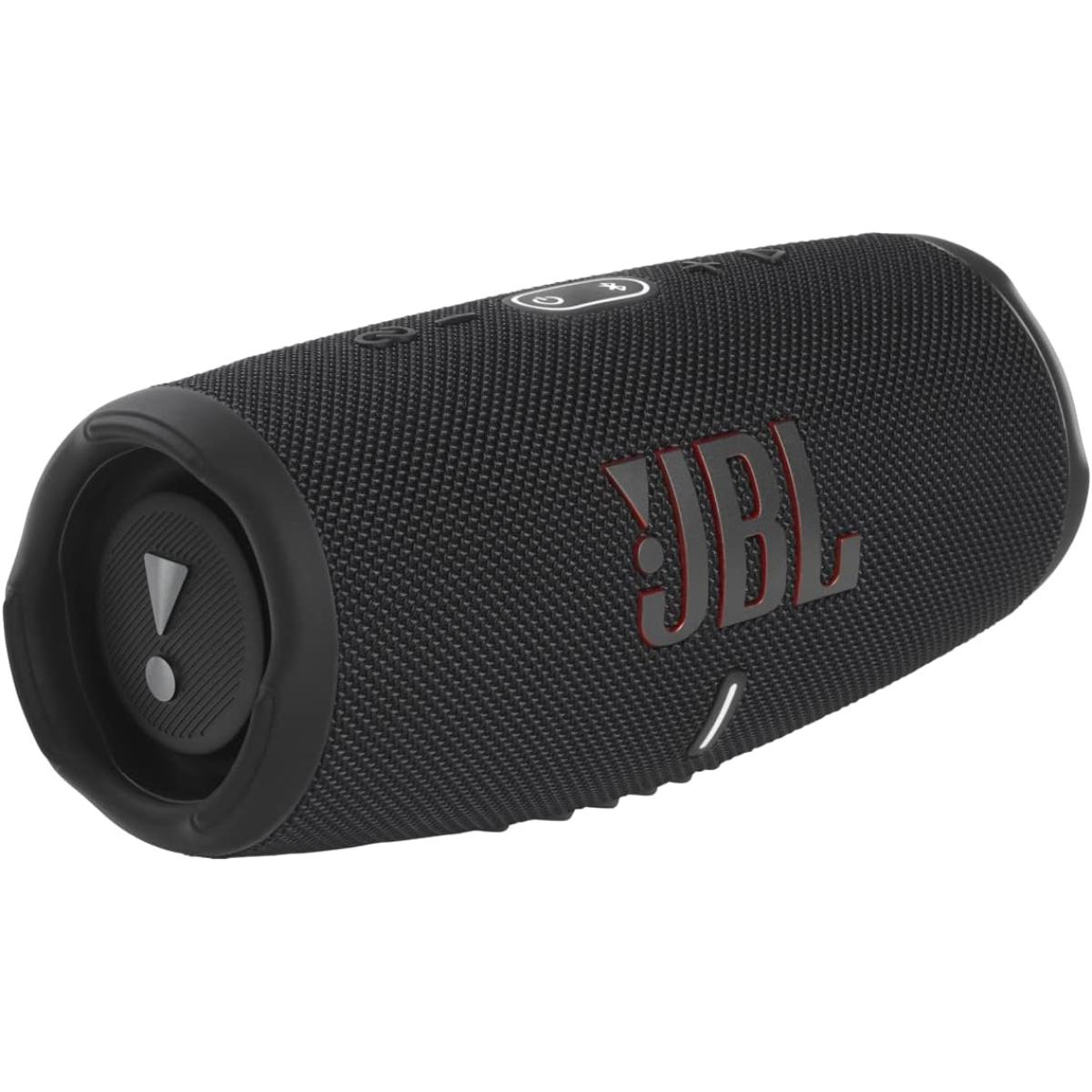 JBL Charge 5 Portable Waterproof Speaker with Powerbank - Black
