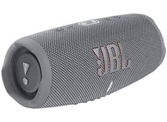 JBL Charge 5 Portable Waterproof Speaker with Powerbank - Grey