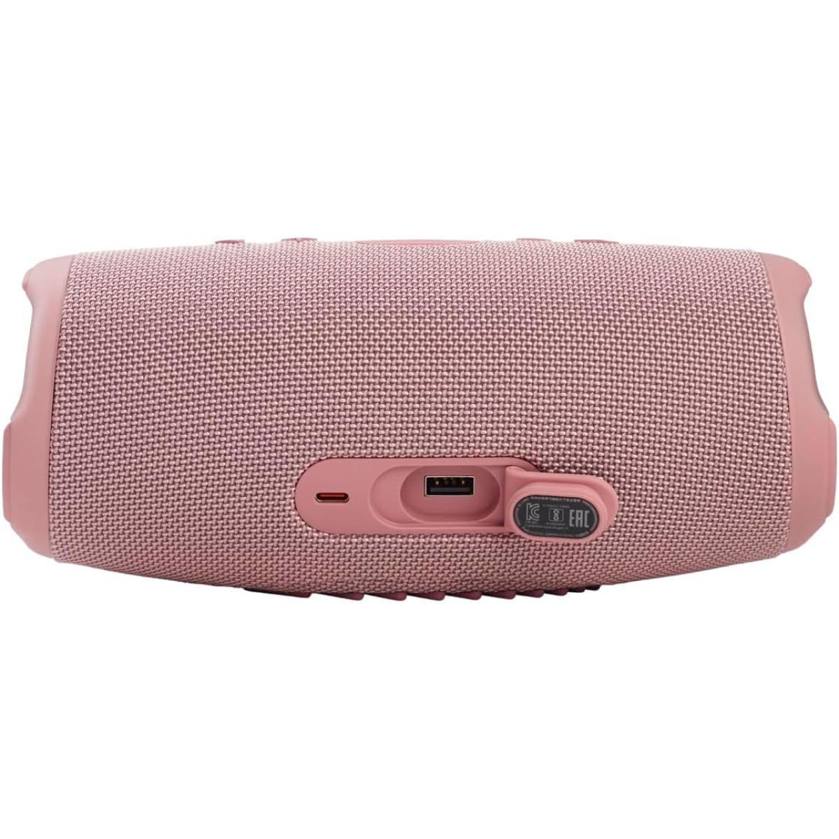 JBL Charge 5 Portable Waterproof Speaker with Powerbank - Pink