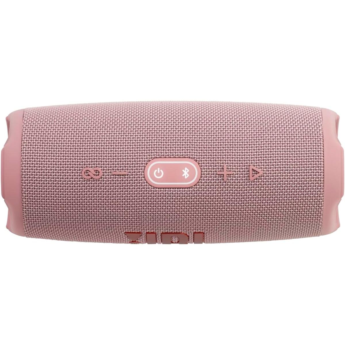 JBL Charge 5 Portable Waterproof Speaker with Powerbank - Pink