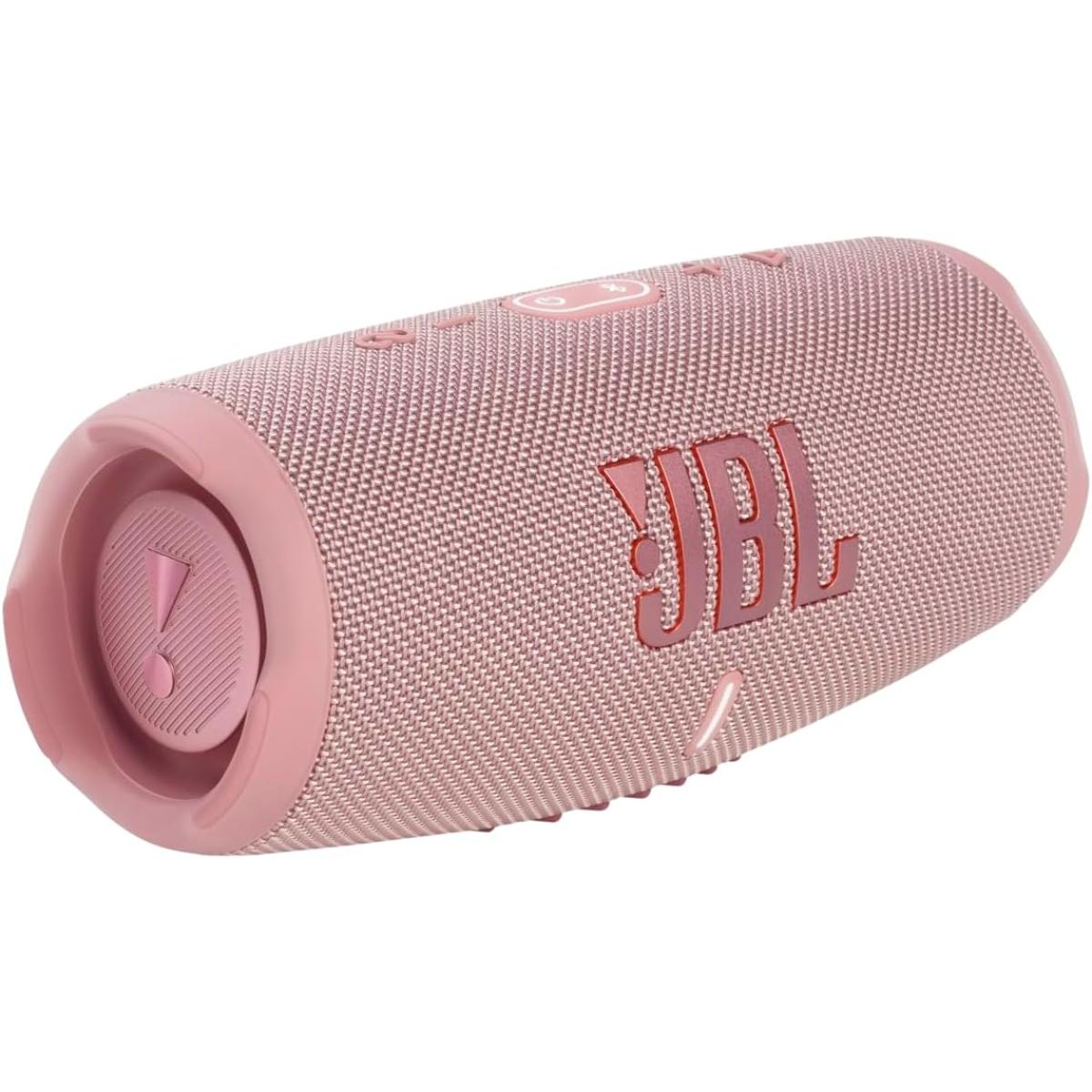 JBL Charge 5 Portable Waterproof Speaker with Powerbank - Pink