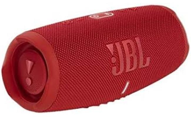 JBL Charge 5 Portable Waterproof Speaker with Powerbank - Red
