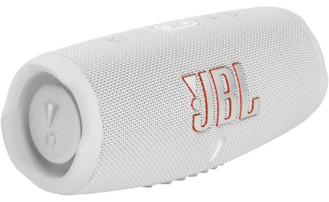 JBL Charge 5 Portable Waterproof Speaker with Powerbank - White