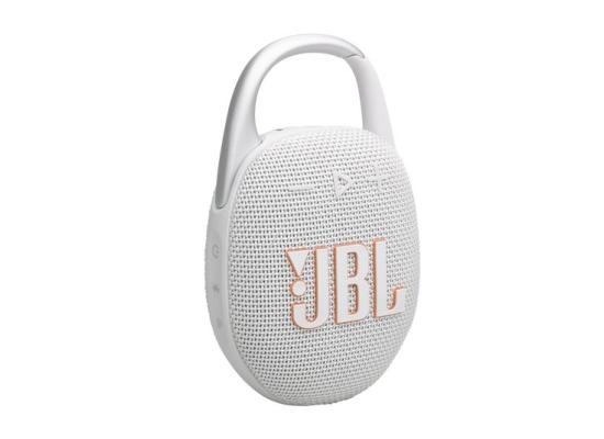 JBL Clip 5 Portable Bluetooth Speaker - White