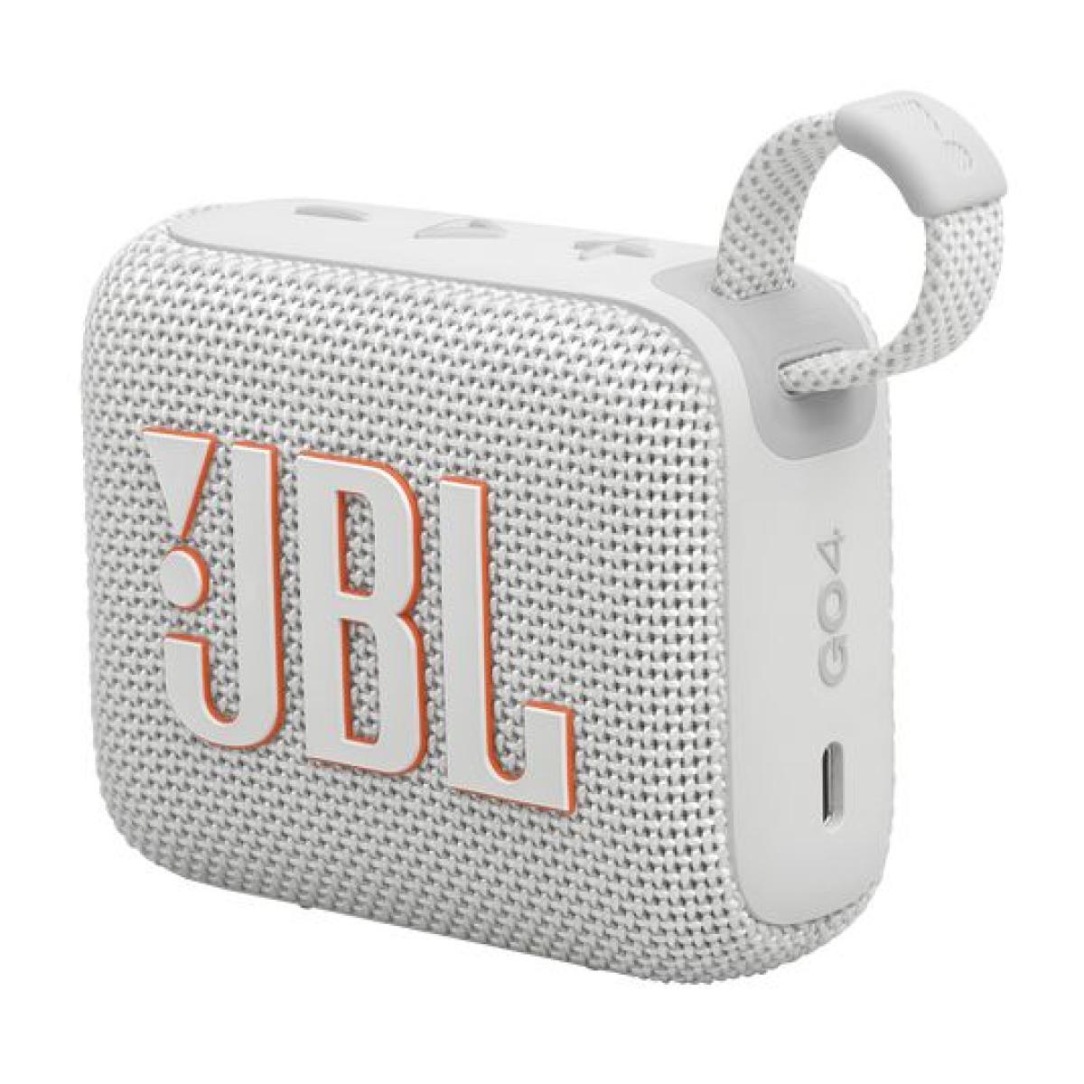 JBL GO 4 Portable Bluetooth Speaker - White