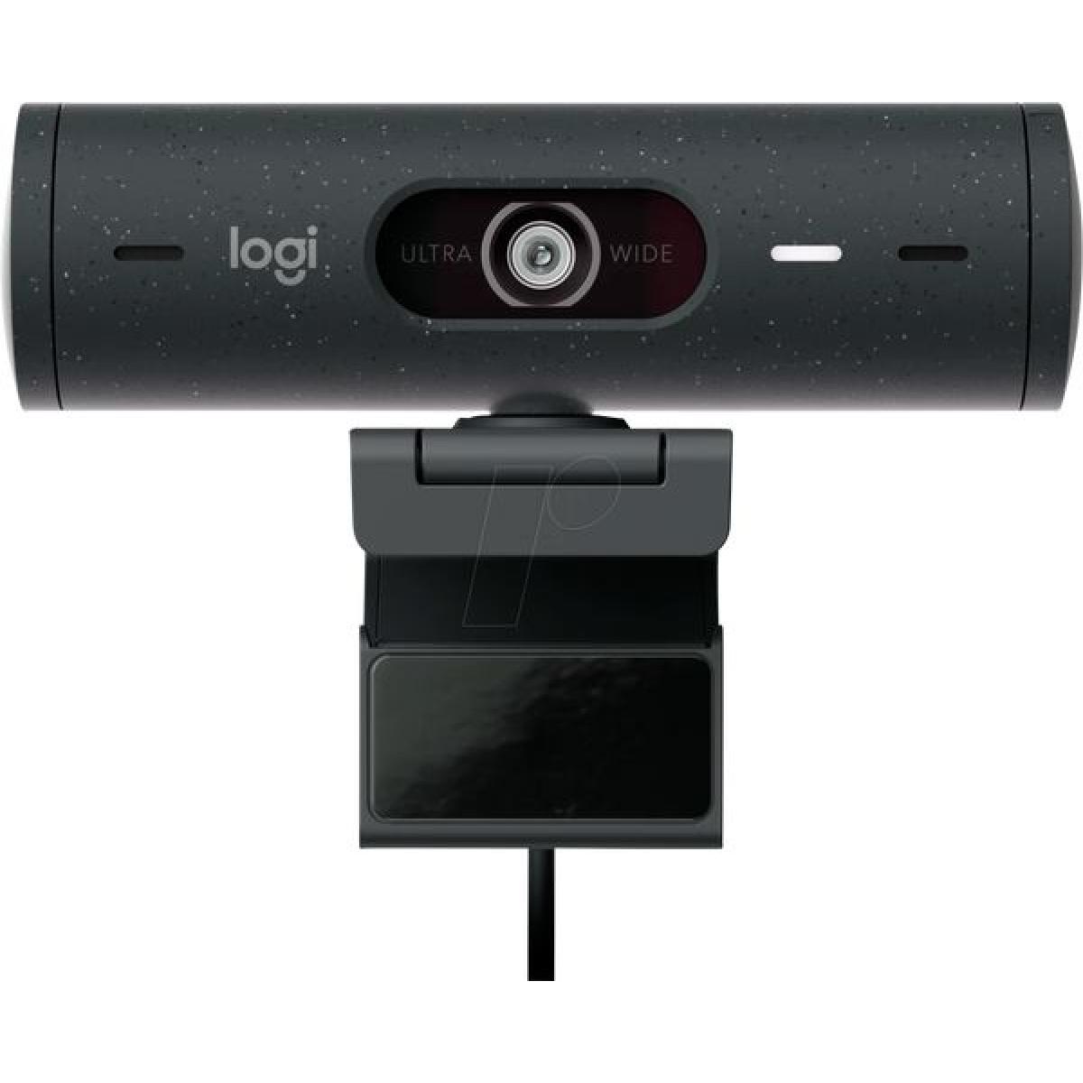 Logitech Brio 500 Full HD Webcam with Auto Light Correction, show Mode, Dual Noise Reduction Mics Streaming -Graphite