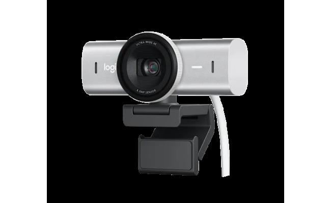Logitech MX Brio 4K Ultra HD Webcam – AI Image Enhancement | Pale Grey