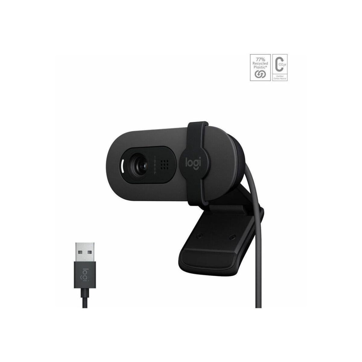 Logitech Brio 100 Full HD USB Webcam  - Graphite