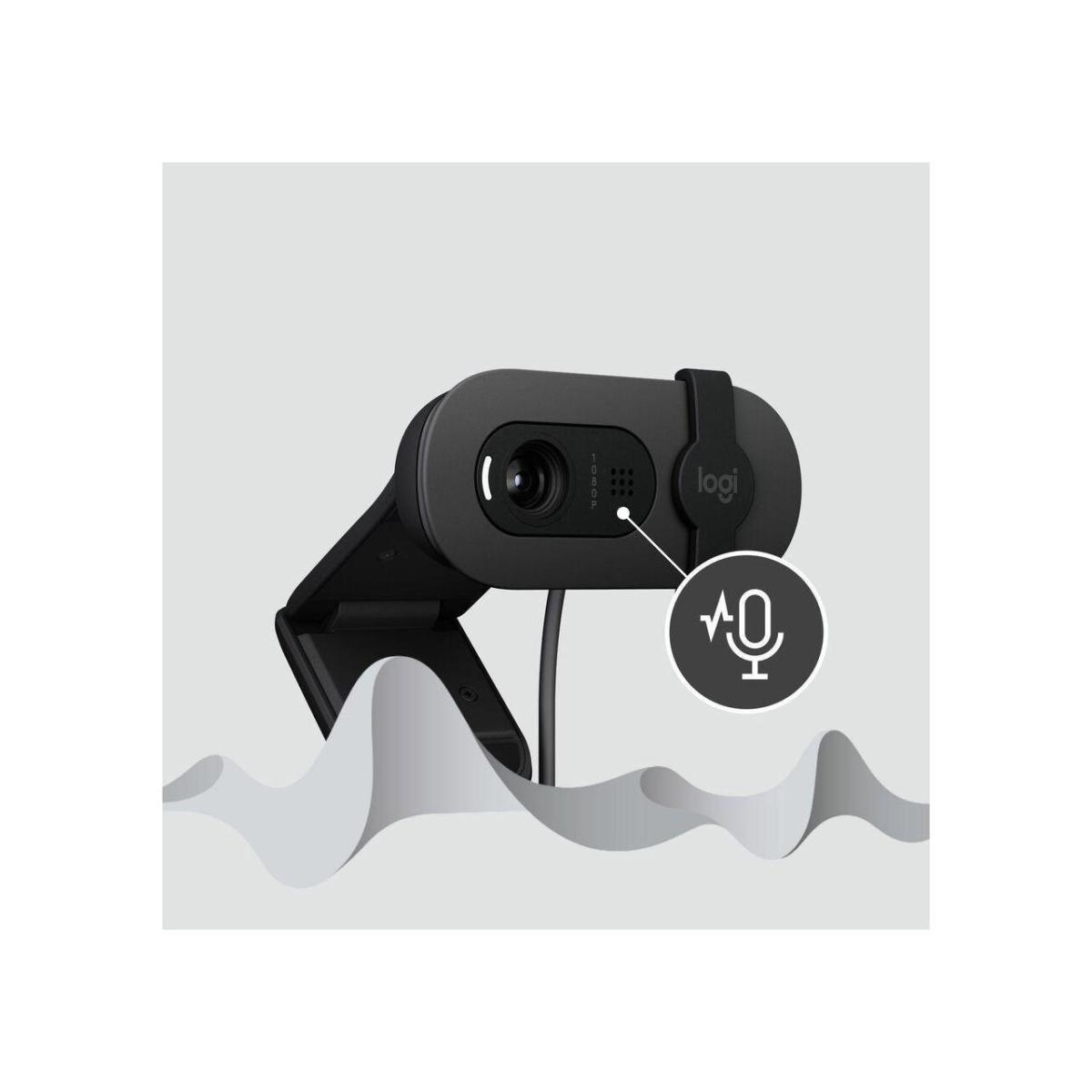 Logitech Brio 100 Full HD USB Webcam  - Graphite