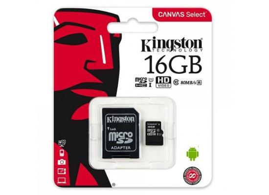 Kingston Canvas Select Plus microSD Card SDCS2/16GB