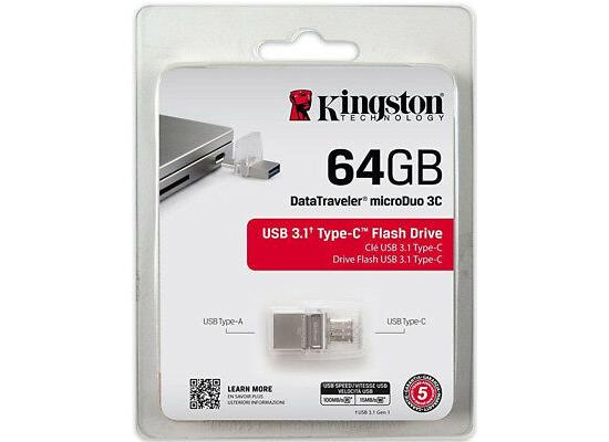 Kingston DTDUO3C/64GB MicroDuo 3C USB Flash Drive