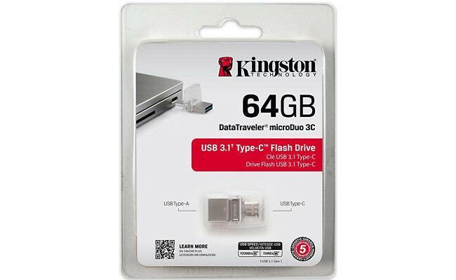 Kingston DTDUO3C/64GB MicroDuo 3C USB Flash Drive