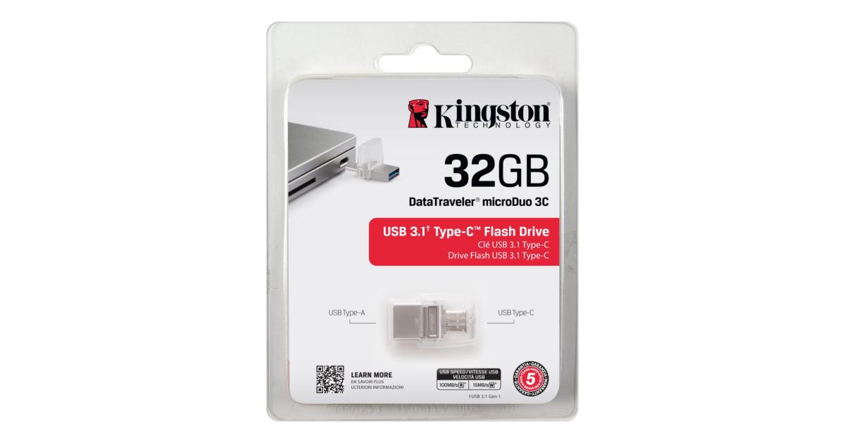 Kingston Dtduo3c32gb Microduo 3c Usb Flash Drive Dtduo3c32gb 3451