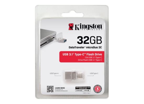 Kingston DTDUO3C/32GB MicroDuo 3C USB Flash Drive