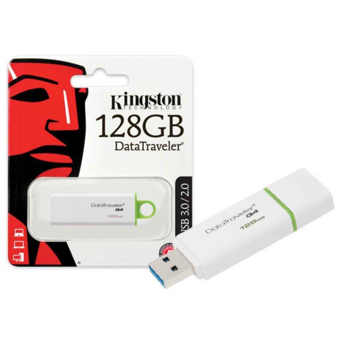 Kingston DTIG4/128GB USB 3.0 Stick Data Traveler (White+Green) | DTIG4/128GB Compu Jordan for