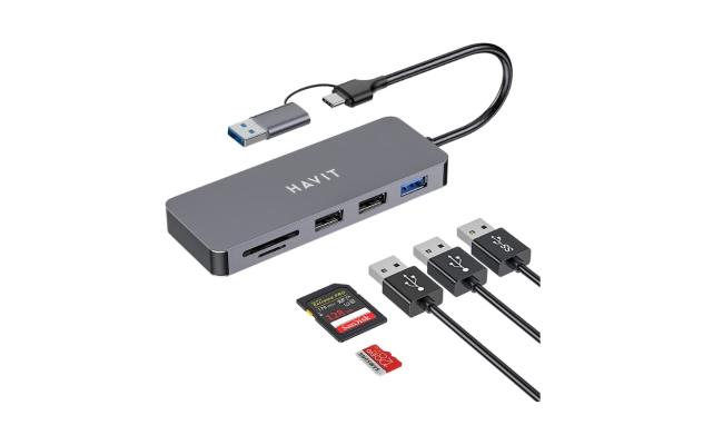 HAVIT HV-H41 Multi-Function Hub (Ash) HAVIT HV-H41 Multi-Function Hub (Ash)