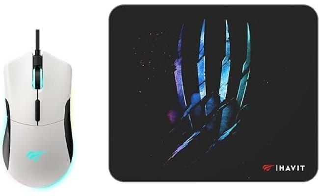 HAVIT Gamenote MS1037CM RGB Gaming Mouse & Mouse Pad Combo