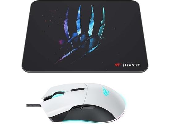 HAVIT Gamenote MS1037CM RGB Gaming Mouse & Mouse Pad Combo