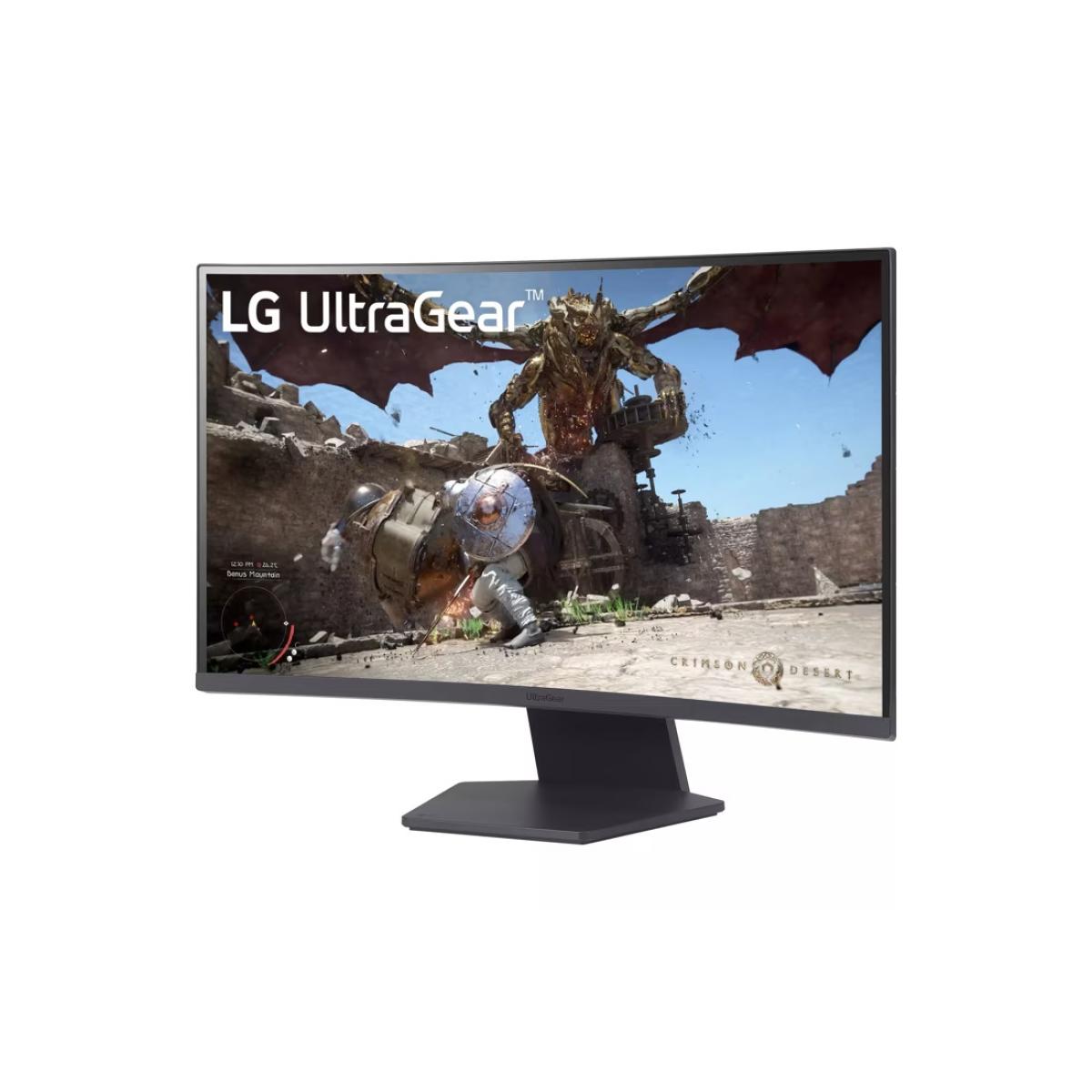 LG 27GS60QC-B 27 UltraGear™ QHD 180Hz 1ms AMD FreeSync™ HDR10 1000R Curved Gaming Monitor