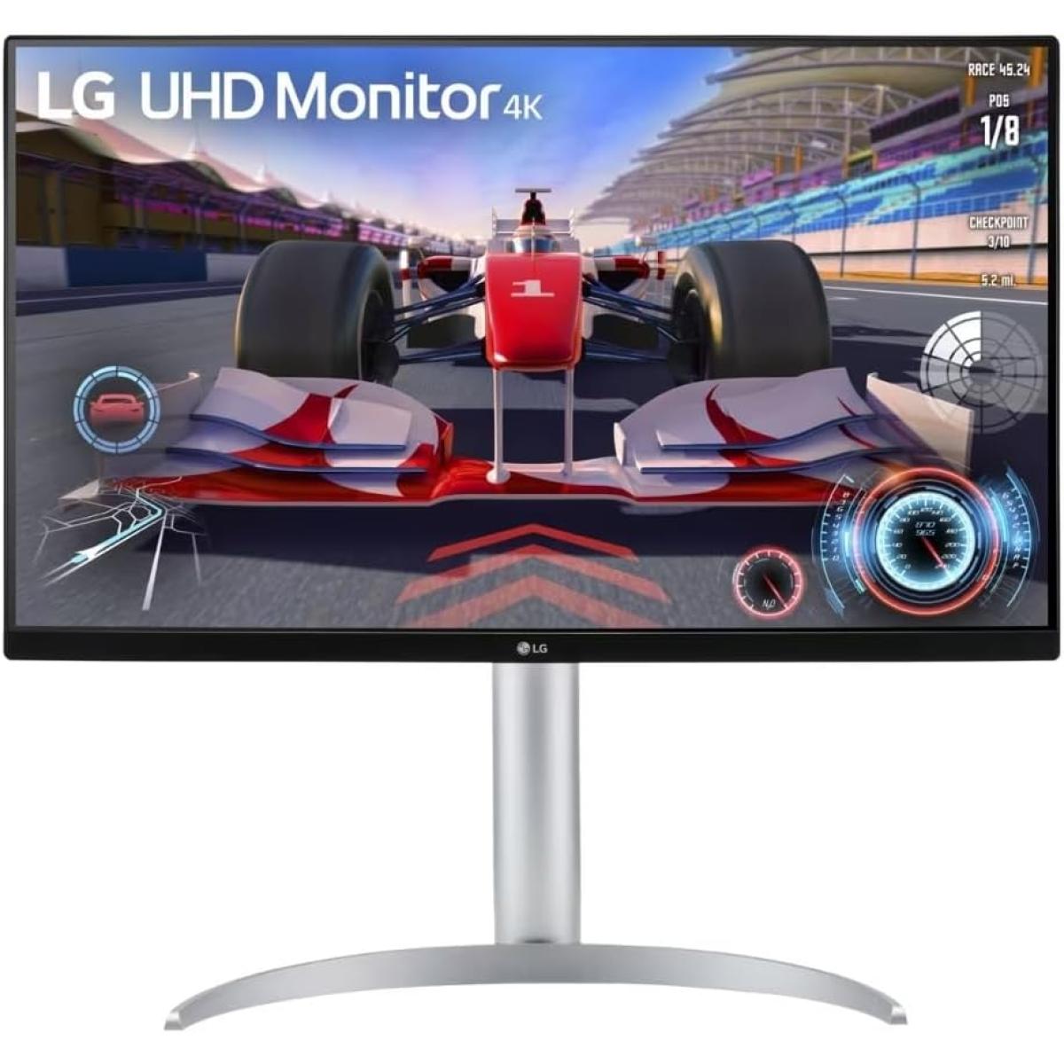 LG 27UQ750-W 27'' VA UHD 4K 144Hz HDR Gaming Monitor With Speaker, HDMI 2.1, DisplayPort, USB-C, USB,/White– Monitor