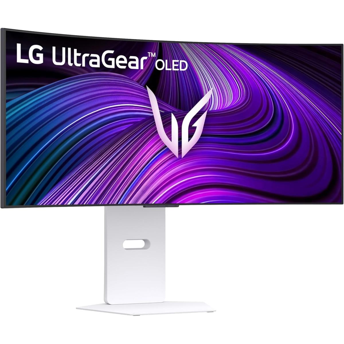LG UltraGear 34GX90SA-W – 34” WQHD Curved OLED (240Hz) White- Gaming Monitor