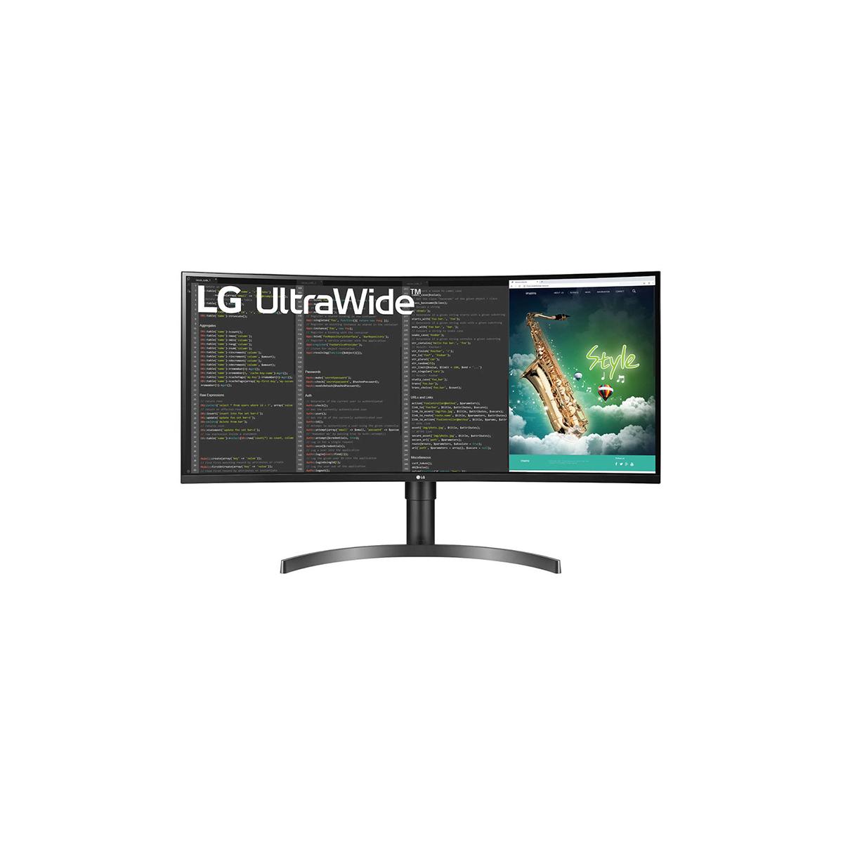 LG 35WN75CN-B Ultra Wide™ QHD HDR VA Curved Monitor