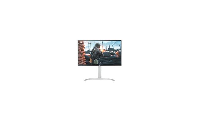 LG 27UP650-W IPS 4K IPS HDR 400 DCI-P3 95% Color Gamut Adjustable Stand